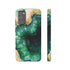 Green Geode in Watercolor - Impact Resistant Phone Case Samsung Galaxy S20 FE Matte
